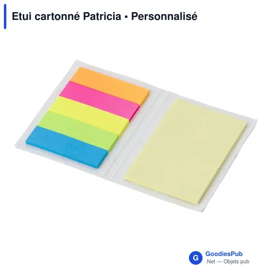 Etui cartonné personnalisable pour bureau avec logo - Patricia - Image 3