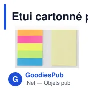 Etui cartonné personnalisable pour bureau avec logo - Patricia - Miniature 4