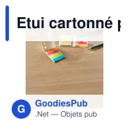Etui cartonné personnalisable pour bureau avec logo - Patricia - Miniature 5