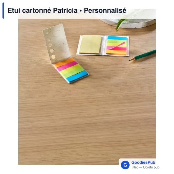Etui cartonné personnalisable pour bureau avec logo - Patricia - Image 5