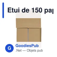 Etui de 150 papiers personnalisable avec logo - Glenn - Miniature 1