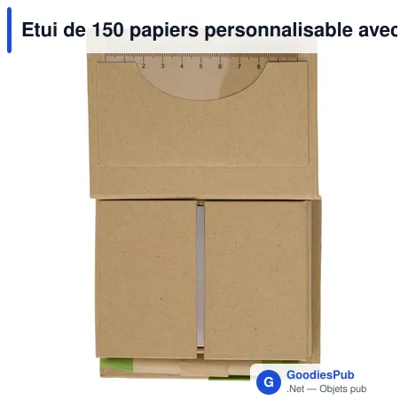 Etui de 150 papiers personnalisable avec logo - Glenn