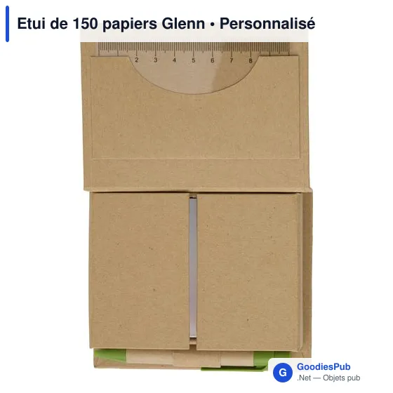 Etui de 150 papiers personnalisable avec logo - Glenn - Image 1