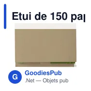 Etui de 150 papiers personnalisable avec logo - Glenn - Miniature 4