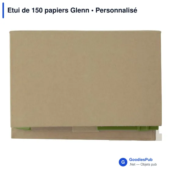 Etui de 150 papiers personnalisable avec logo - Glenn - Image 4