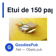Etui de 150 papiers personnalisable avec logo - Glenn - Miniature 5