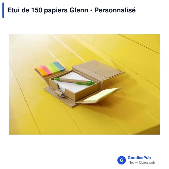 Etui de 150 papiers personnalisable avec logo - Glenn - Image 5