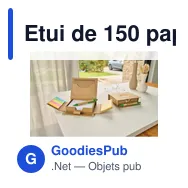 Etui de 150 papiers personnalisable avec logo - Glenn - Miniature 6