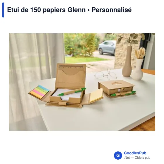Etui de 150 papiers personnalisable avec logo - Glenn - Image 6