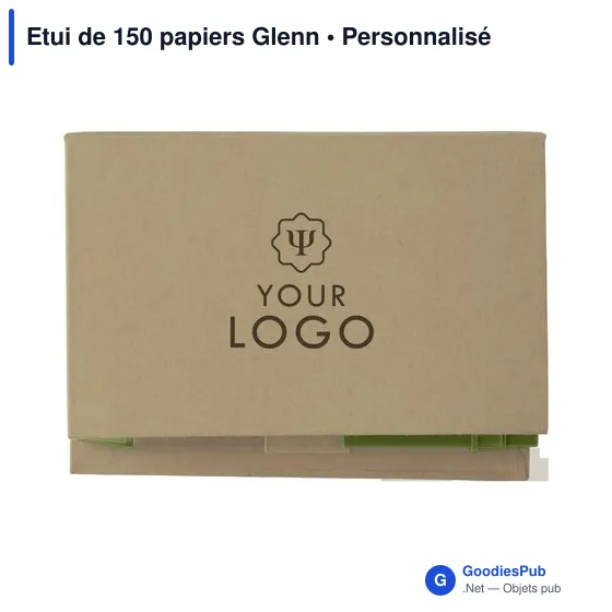 Etui de 150 papiers personnalisable avec logo - Glenn - Image 7