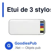 Etui de 3 stylos,1 surligneur, 1 porte-mine Tulisa - Miniature 1
