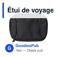 Étui de voyage personnalisable Jace avec logo - Miniature 1