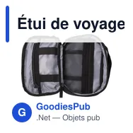 Étui de voyage personnalisable Jace avec logo - Miniature 4