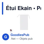 Étui à lunettes personnalisable en polyester avec logo - Ekain - Miniature 1