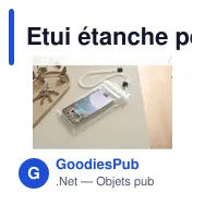 Etui étanche personnalisable pour smartphone avec logo - Emily - Miniature 3