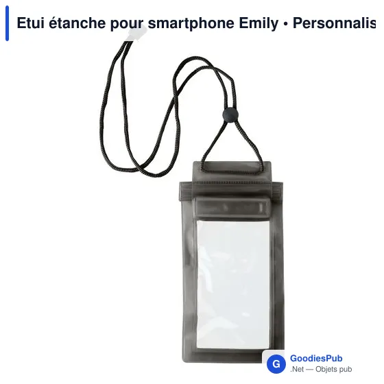 Etui étanche personnalisable pour smartphone avec logo - Emily - Image 4