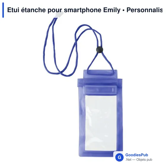 Etui étanche personnalisable pour smartphone avec logo - Emily - Image 7