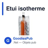 Etui isotherme personnalisable en PVC Estelle avec logo - Miniature 1