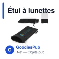 Étui à lunettes de soleil personnalisable en RPET avec logo - Miniature 1