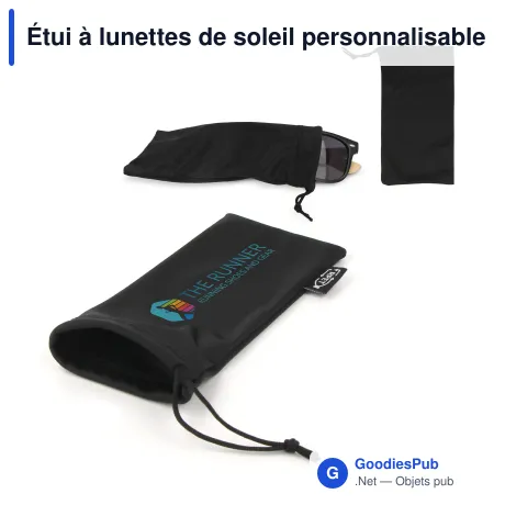 Étui à lunettes de soleil personnalisable en RPET avec logo