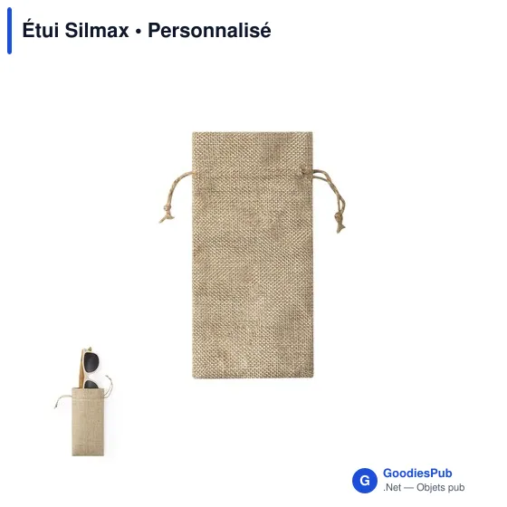 Étui personnalisable Silmax en polyester pour logo d'entreprise - Image 1