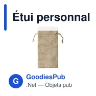 Étui personnalisable Silmax en polyester pour logo d'entreprise - Miniature 2
