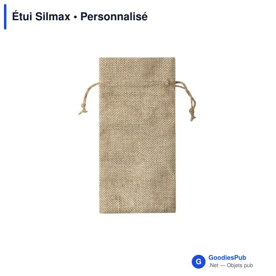 Étui personnalisable Silmax en polyester pour logo d'entreprise - Image 2