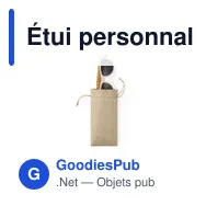 Étui personnalisable Silmax en polyester pour logo d'entreprise - Miniature 4