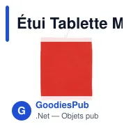 Étui Tablette Mega personnalisable avec logo pour entreprises - Miniature 1
