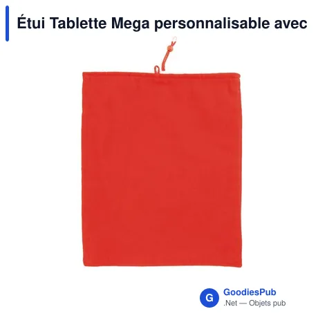 Étui Tablette Mega personnalisable avec logo pour entreprises
