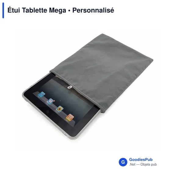 Étui Tablette Mega personnalisable avec logo pour entreprises - Image 4