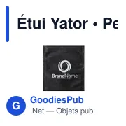 Étui masque personnalisable Yator avec logo - Accessoire pratique - Miniature 1