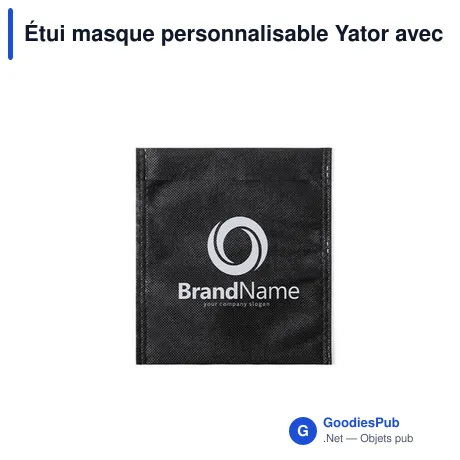Étui masque personnalisable Yator avec logo - Accessoire pratique