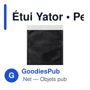 Étui masque personnalisable Yator avec logo - Accessoire pratique - Miniature 2