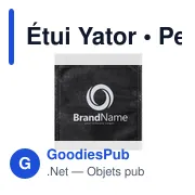 Étui masque personnalisable Yator avec logo - Accessoire pratique - Miniature 3