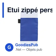 Etui zippé personnalisable pour carnet avec logo - Dallas - Miniature 11