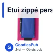 Etui zippé personnalisable pour carnet avec logo - Dallas - Miniature 12