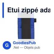 Etui zippé personnalisable pour carnet avec logo - Dallas - Miniature 4