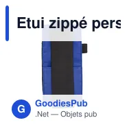 Etui zippé personnalisable pour carnet avec logo - Dallas - Miniature 9