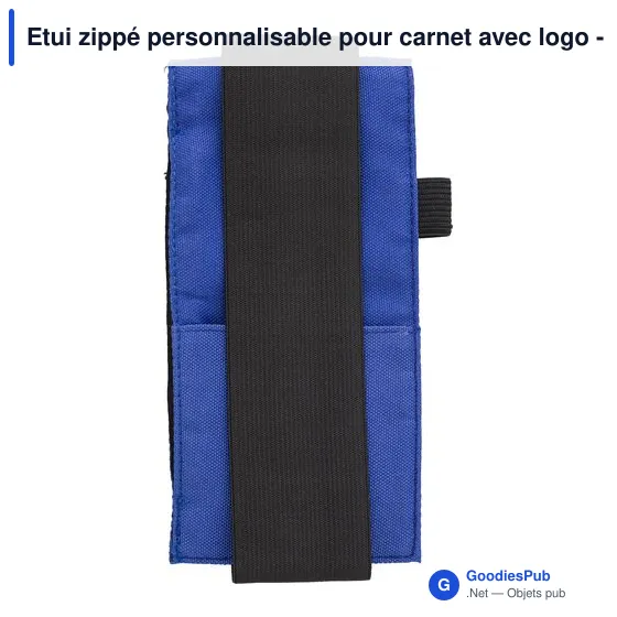 Etui zippé personnalisable pour carnet avec logo - Dallas - Image 9