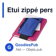 Etui zippé personnalisable pour carnet avec logo - Dallas - Miniature 10