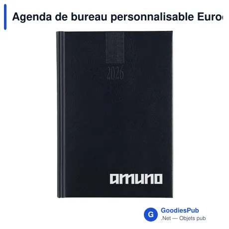 Agenda de bureau personnalisable Eurodirect Balacron avec logo