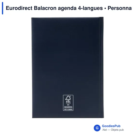 Agenda de bureau personnalisable Eurodirect Balacron avec logo - Image 2