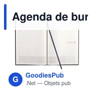 Agenda de bureau personnalisable Eurodirect Balacron avec logo - Miniature 3