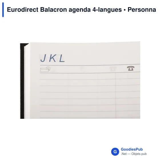 Agenda de bureau personnalisable Eurodirect Balacron avec logo - Image 4