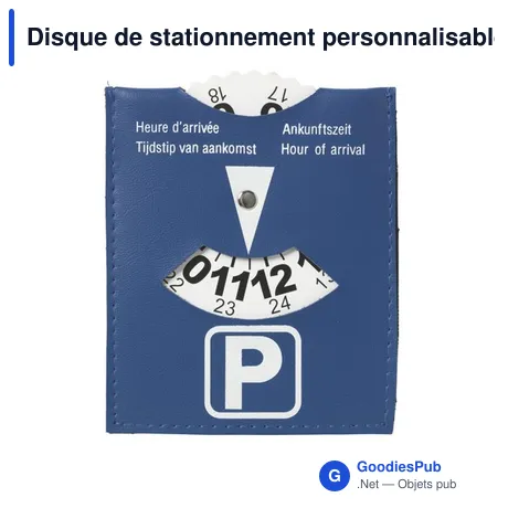 Disque de stationnement personnalisable avec logo - EuroNorm