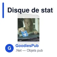 Disque de stationnement personnalisable avec logo - EuroNorm - Miniature 2