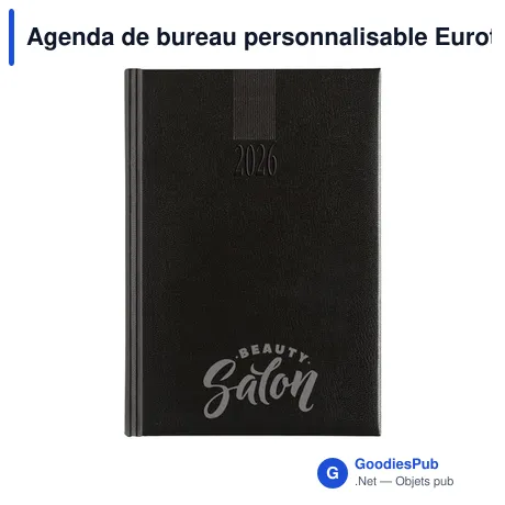 Agenda de bureau personnalisable Eurotop Balacron avec logo