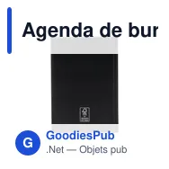 Agenda de bureau personnalisable Eurotop Balacron avec logo - Miniature 3