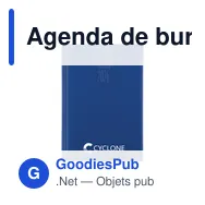 Agenda de bureau personnalisable Eurotop Balacron avec logo - Miniature 4